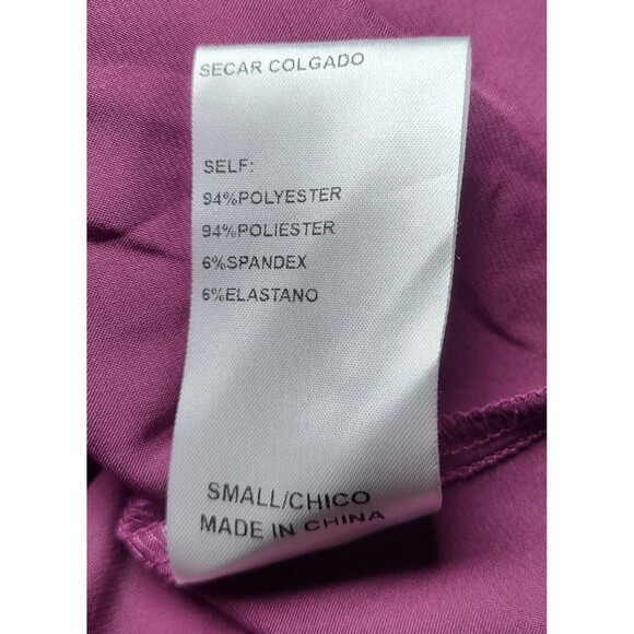 Style Rack Purple Pink Satin Button-Down Collared Shirt Dress Women’s Size Small - Picture 9 of 9